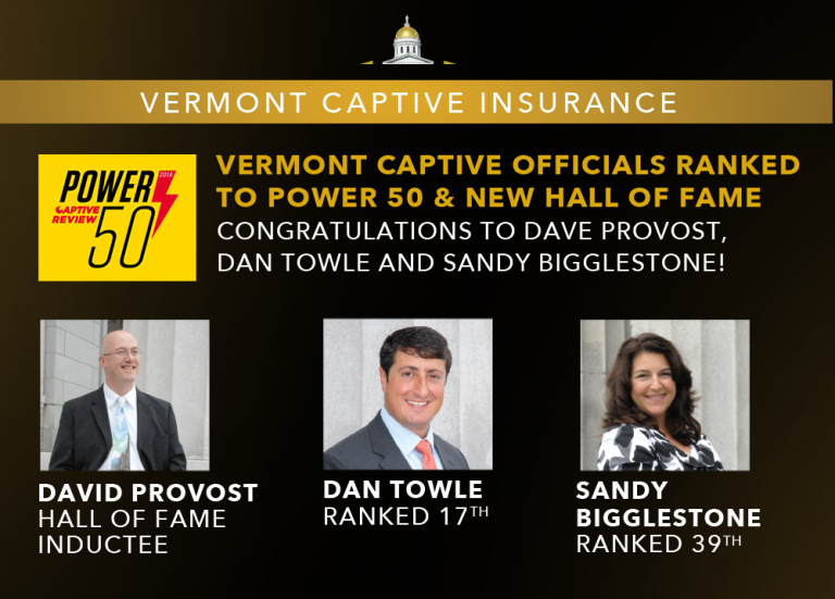 Vermont’s Captive Insurance officials voted into Captive Review’s
