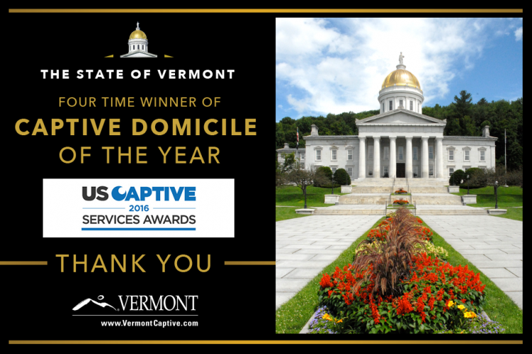 Vermont wins top U.S. domicile for captive insurance for fourth year