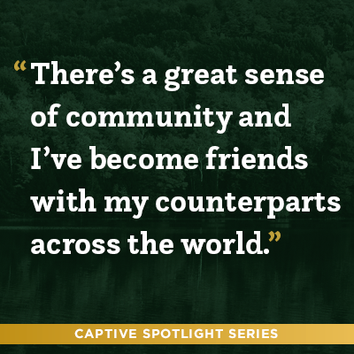 "There's a great sense of community and I've become friends with my counterparts across the world. Captive spotlight series."